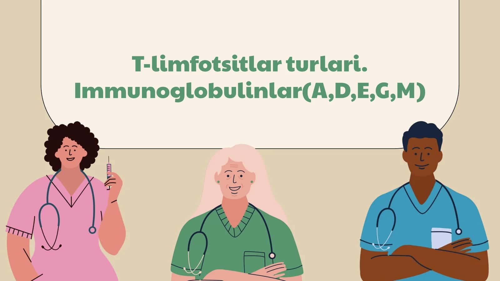 T-limfotsitlar turlari va Immunoglobulinlar 1