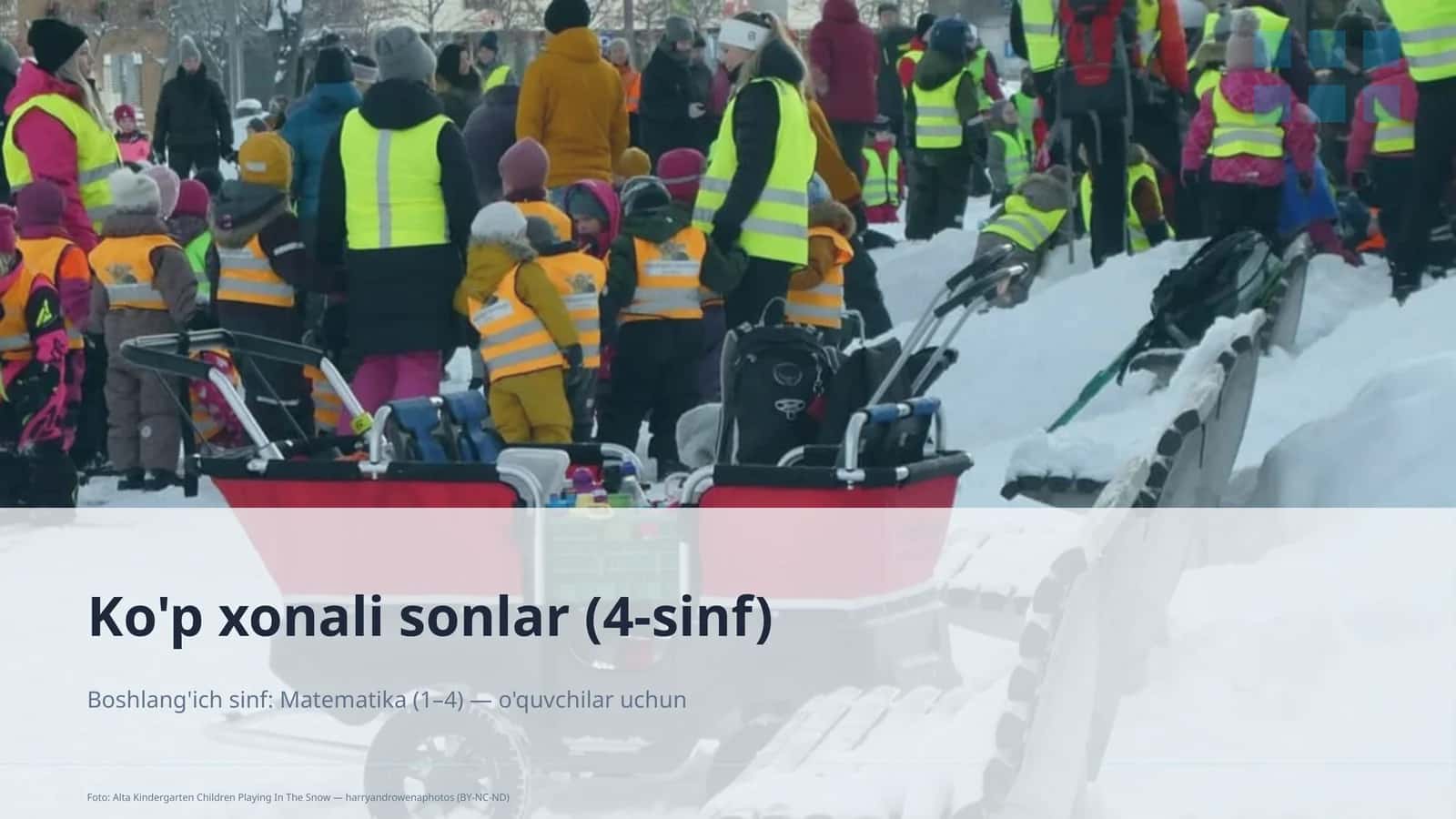Ko'p xonali sonlar (4-sinf) 1