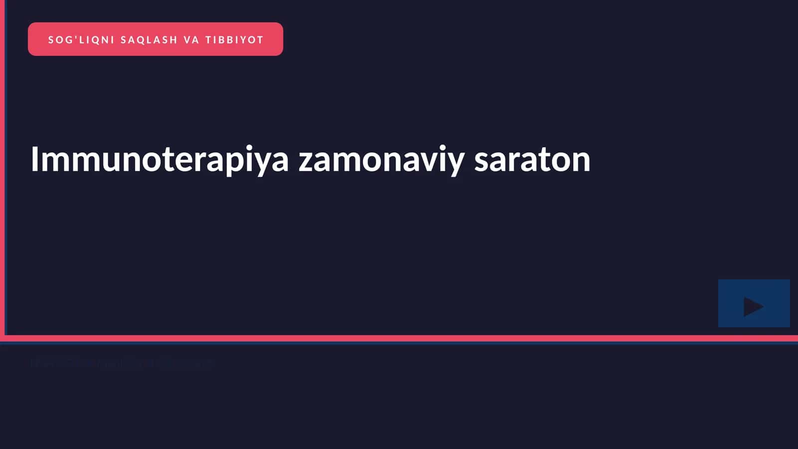 Immunoterapiya zamonaviy saraton 1