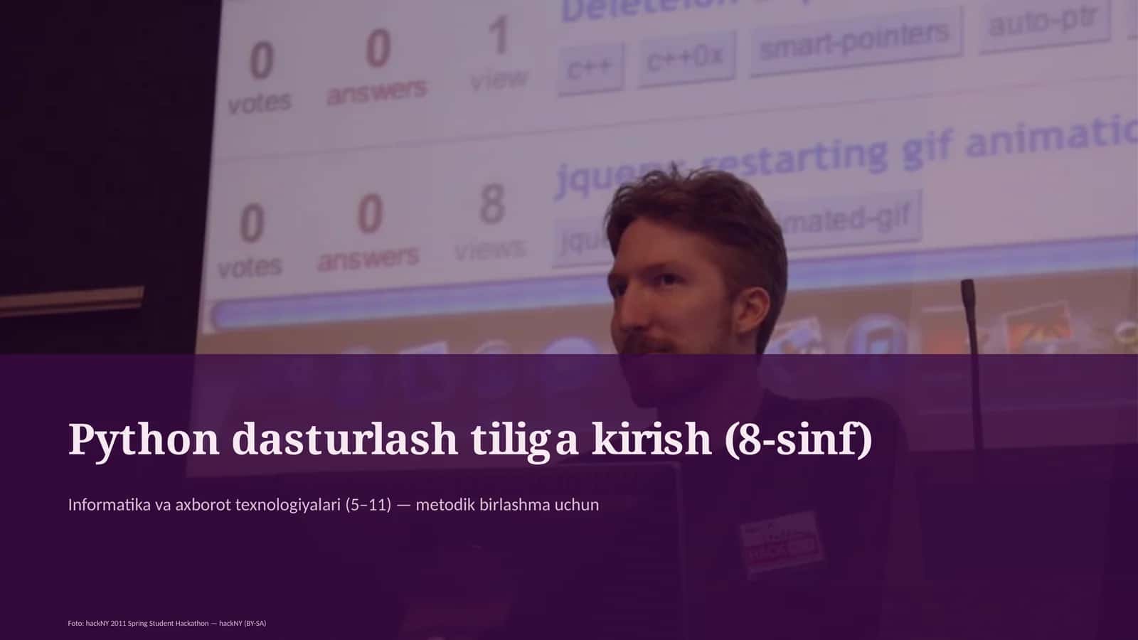 Python dasturlash tiliga kirish (8-sinf) 1