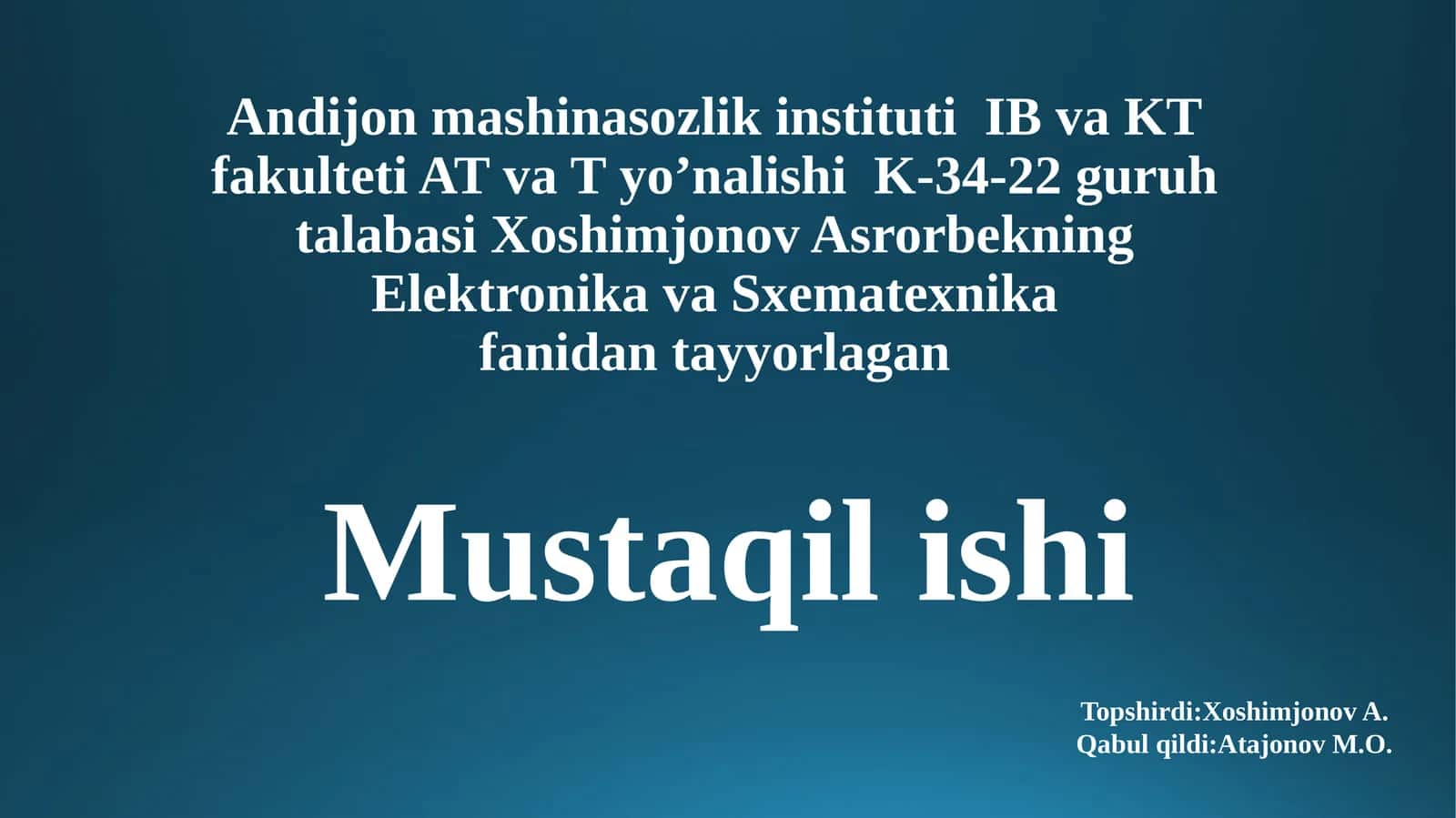 Elektronikaning rivojlanish bosqichlari 1
