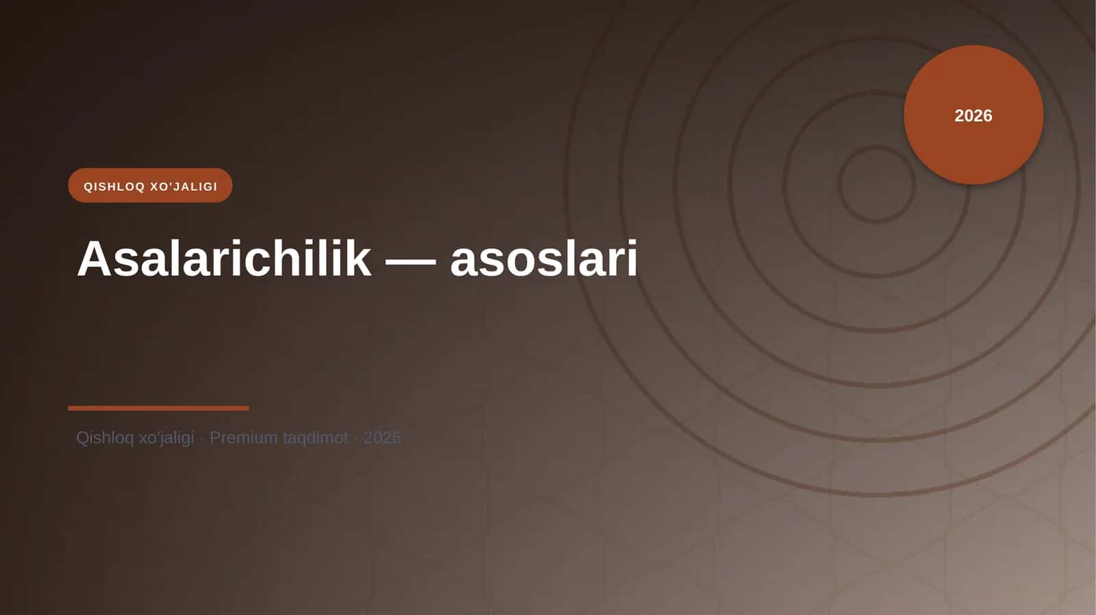 Asalarichilik — asoslari 1