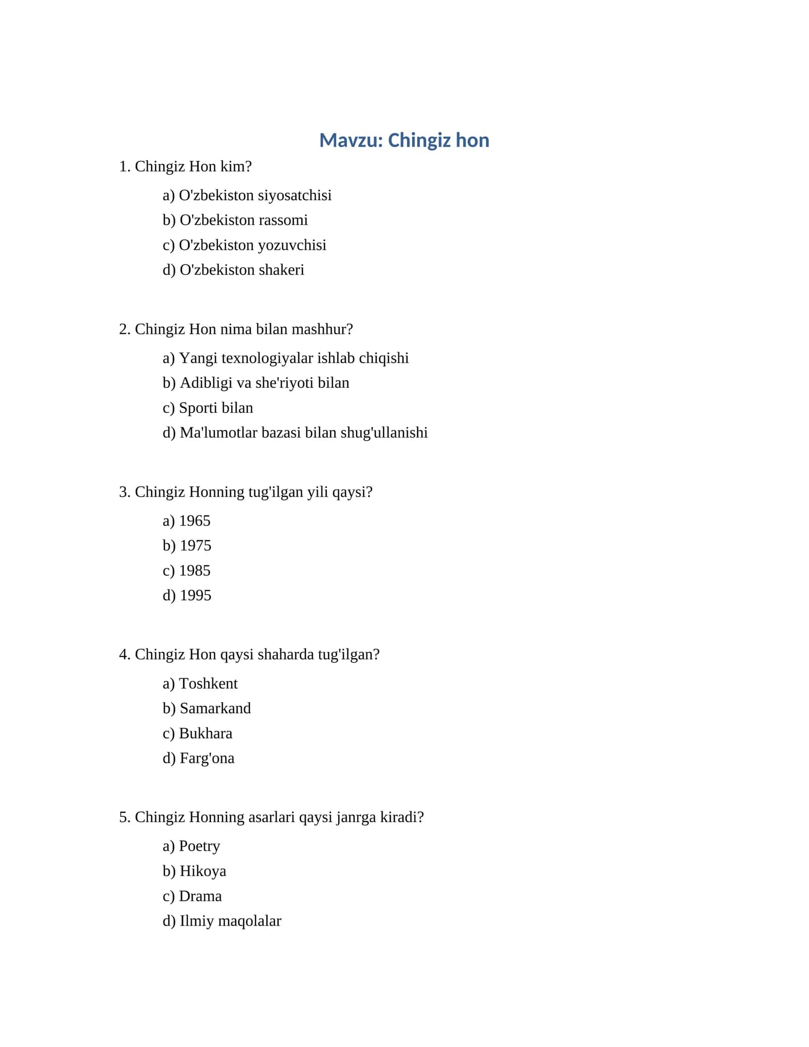 Chingiz hon 1