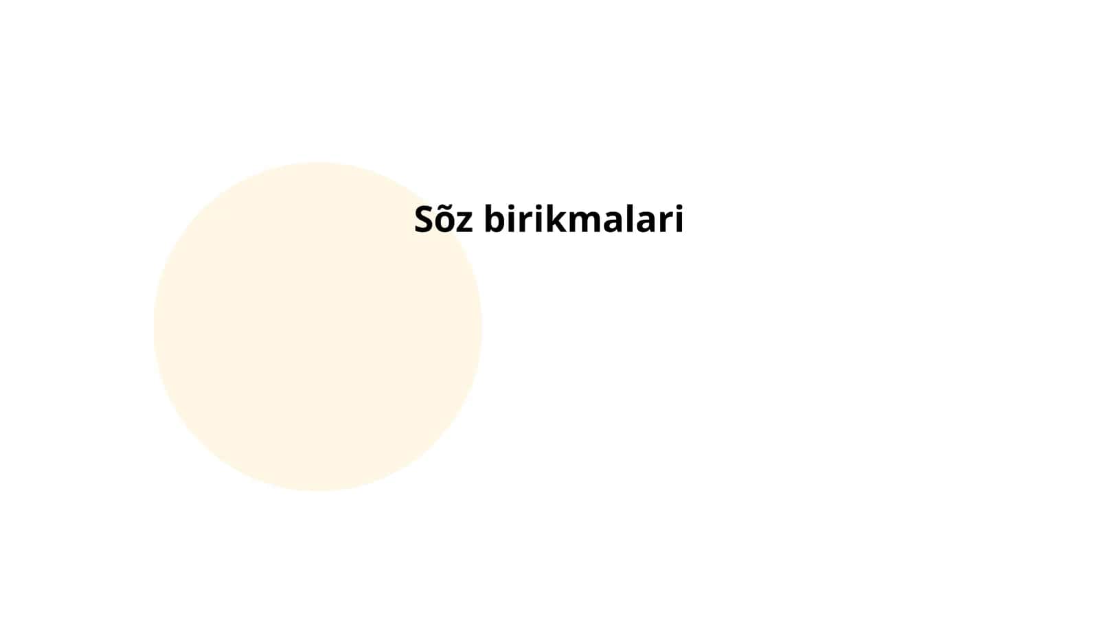 Sõz birikmalari 1
