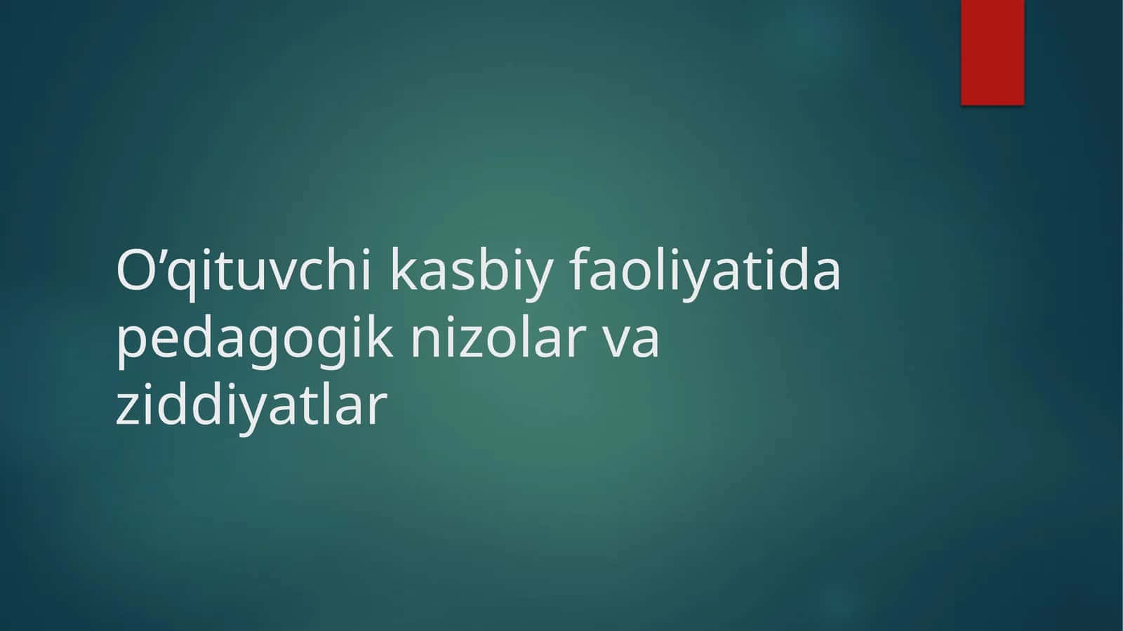 Pedagogik nizolari 1
