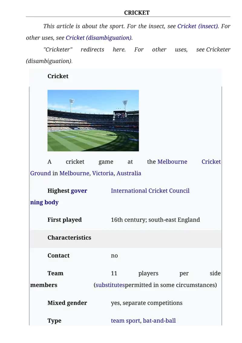 Cricket 1