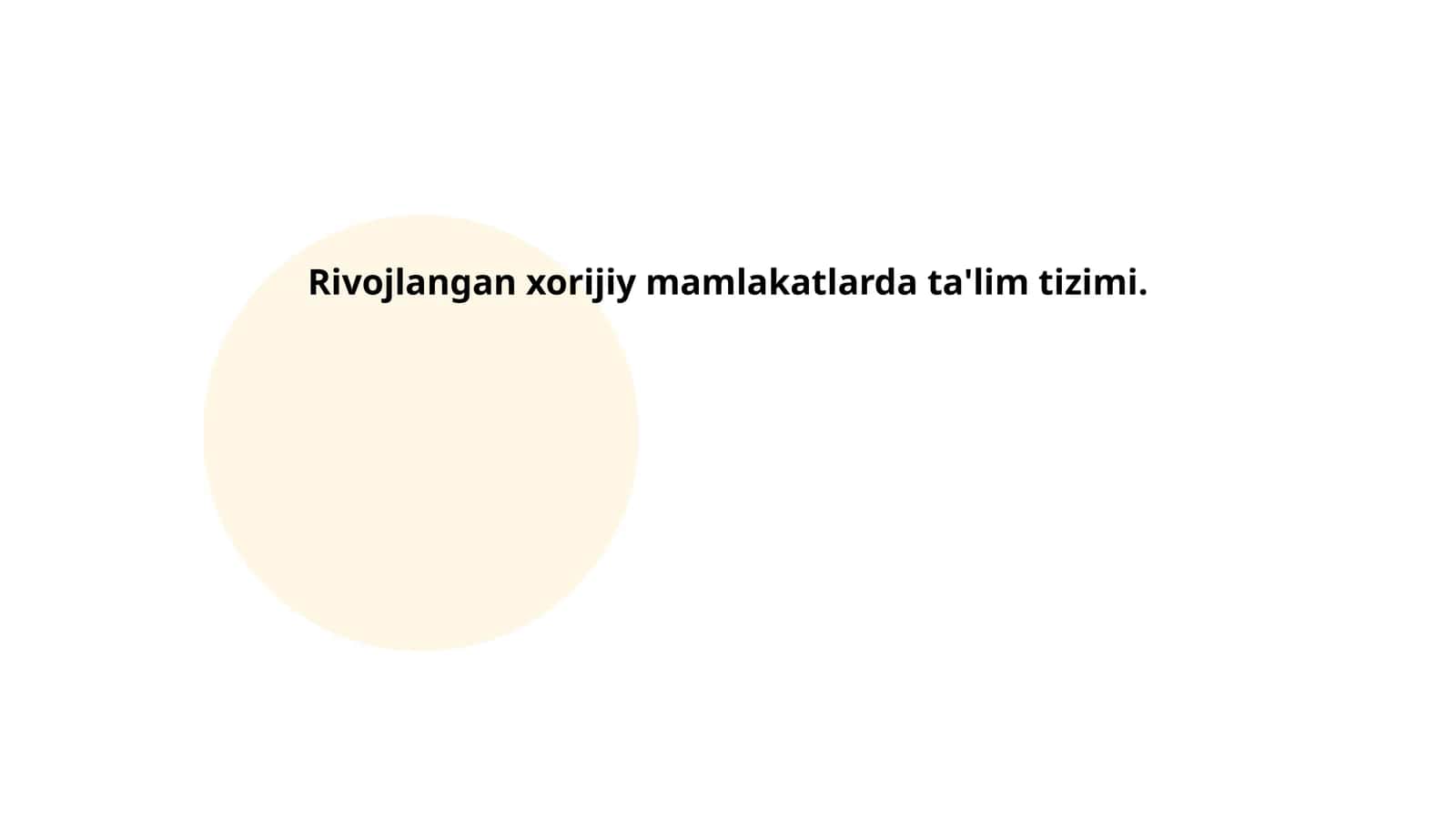 Xorijiy mamlakatlarda ta'lim tizimi 1