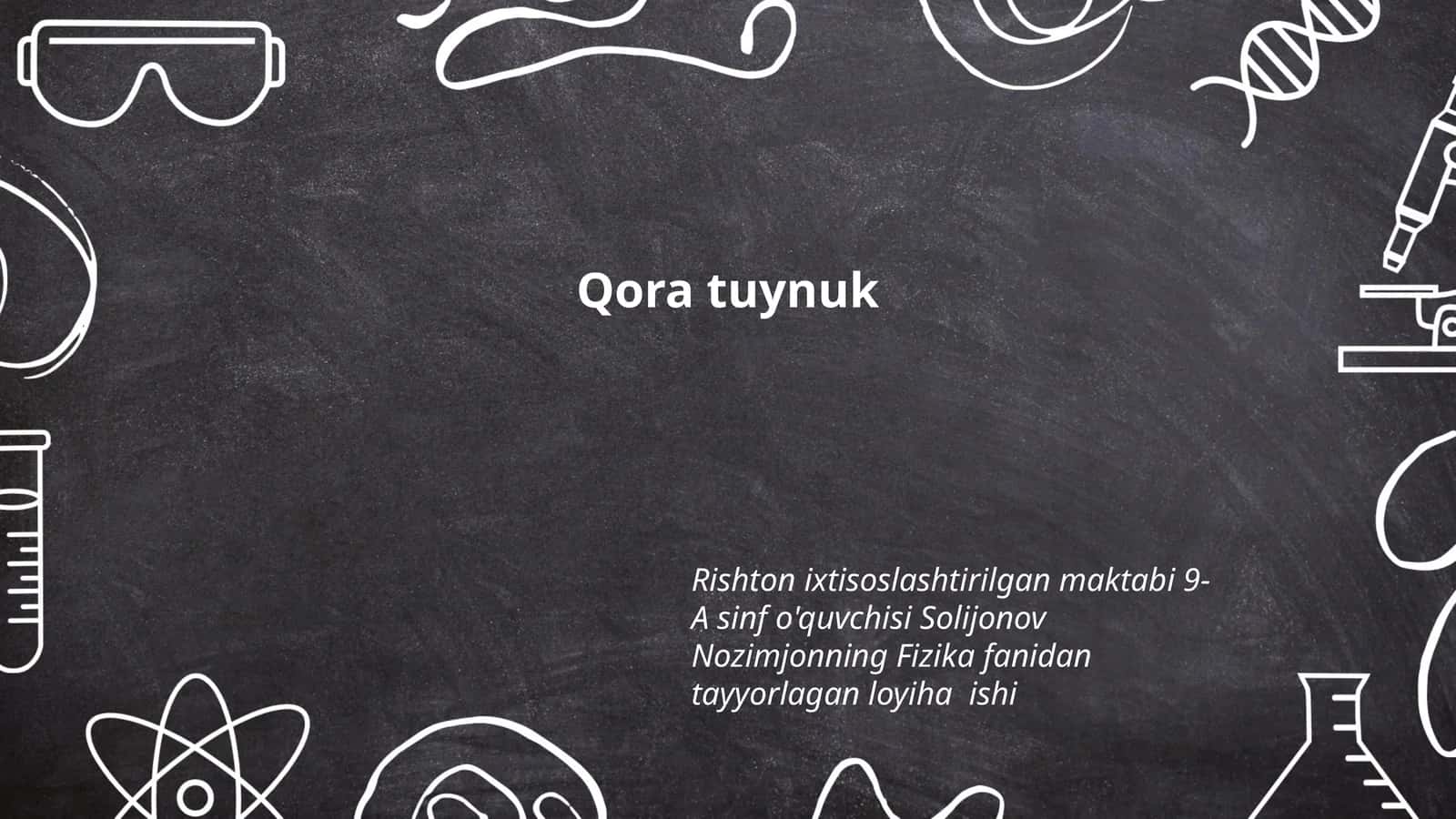 Qora tuynuk 1