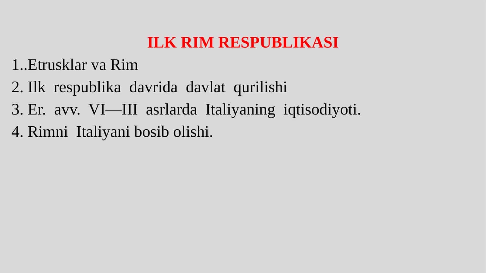 Etrusklar va Rim 1