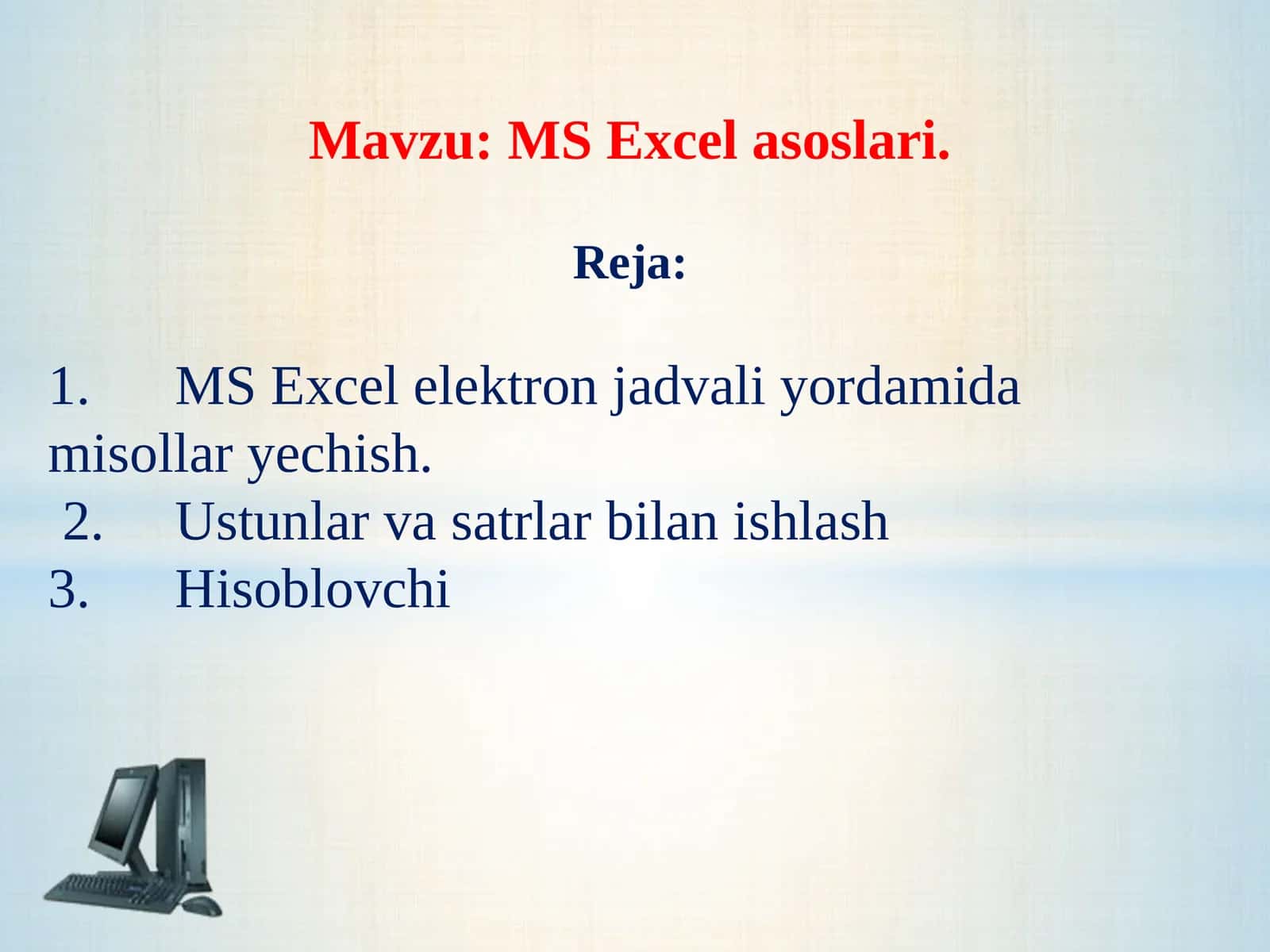 MS Excelasoslari 1