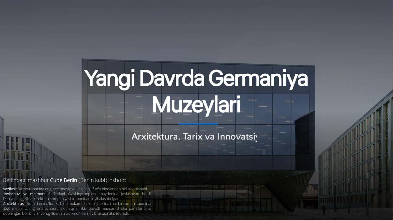 Yangi Davrda Germaniya Muzeylari 1