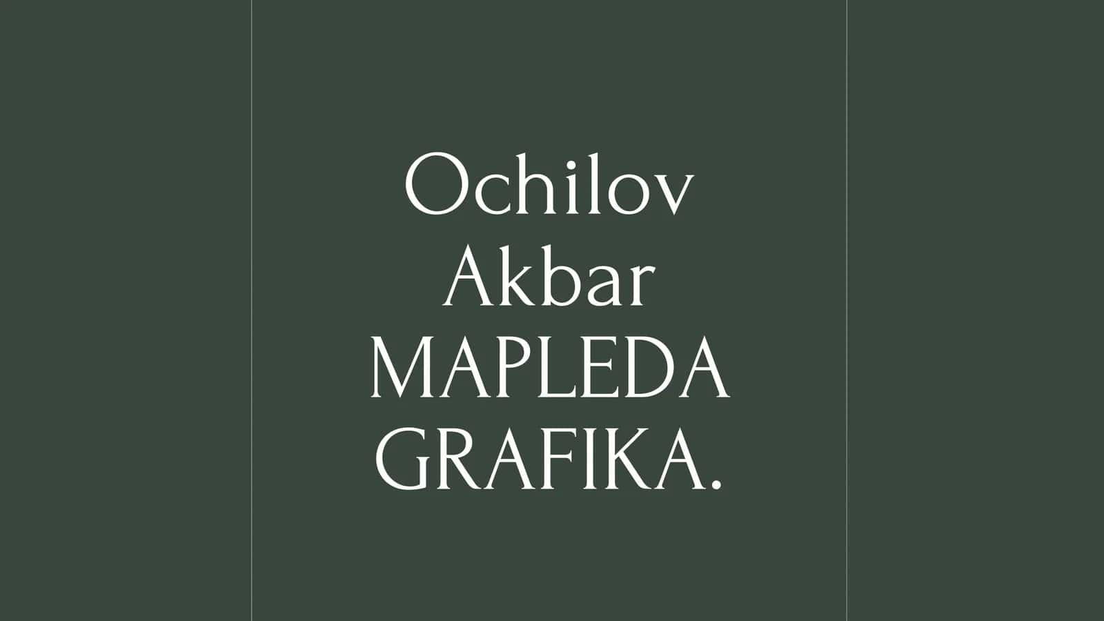 MAPLEDA GRAFIKA 1