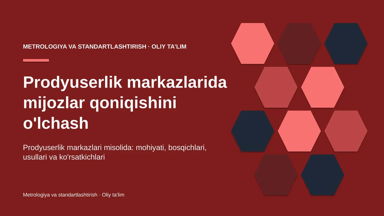 prodyuserlik markazlarida mijozlar qoniqishini o'lchash 1820 1