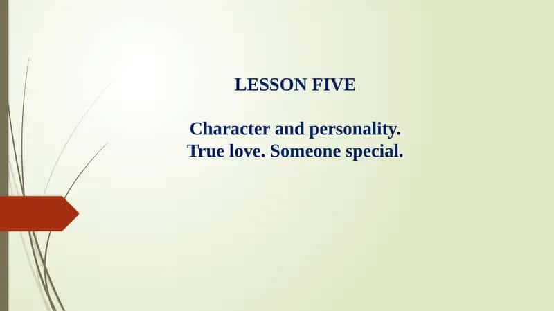 CHARACTER AND PERSONALITY 1