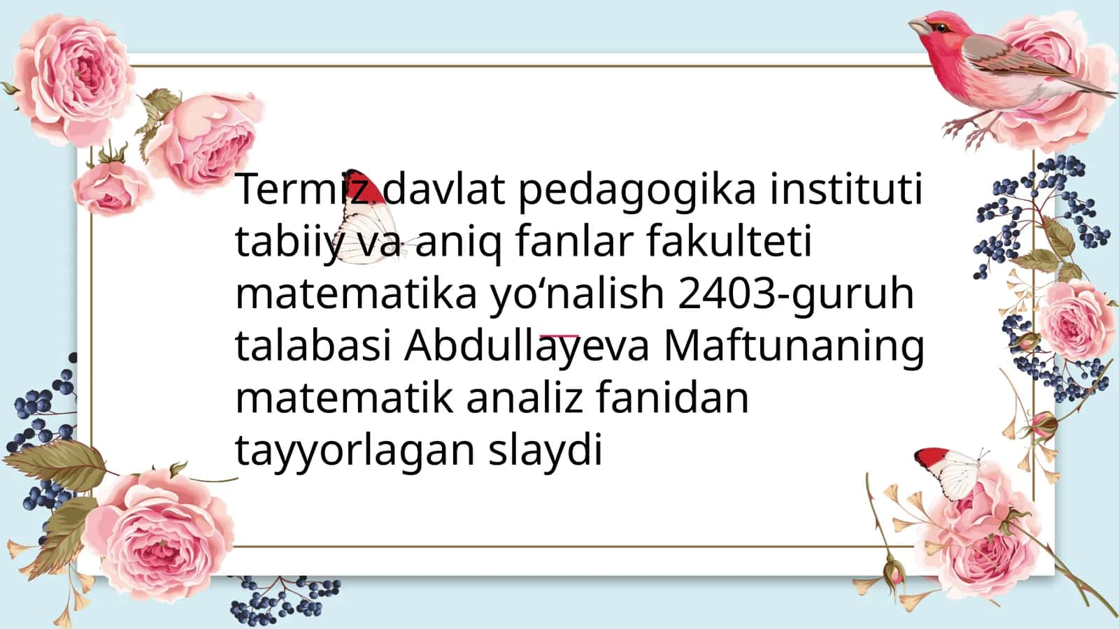 To‘plamlar va ular ustida amallar 1