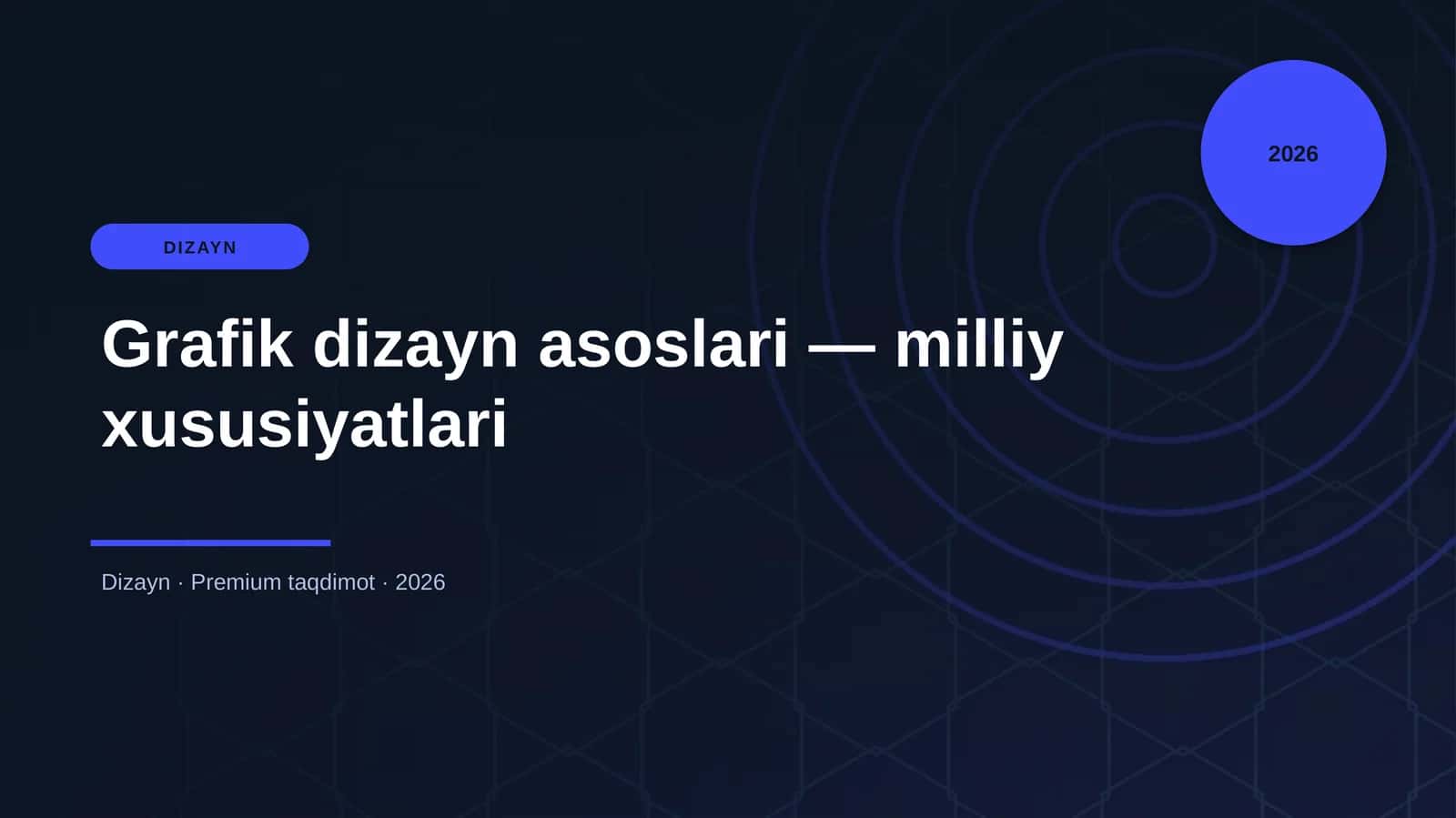 Grafik dizayn asoslari — milliy xususiyatlari 1