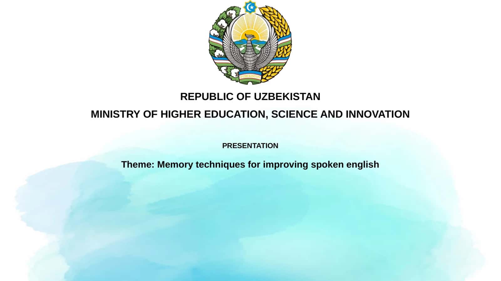 Memory techniques for improving spokenenglish 1