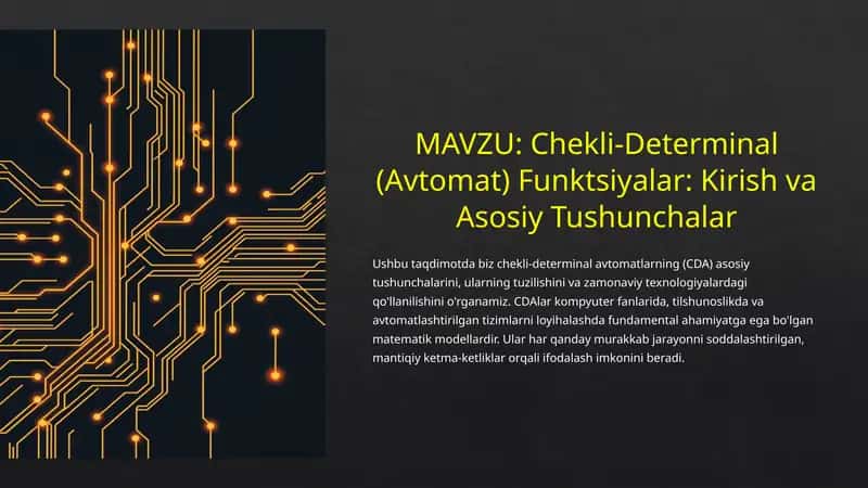chekli determinal avtomat funksiyalar 1