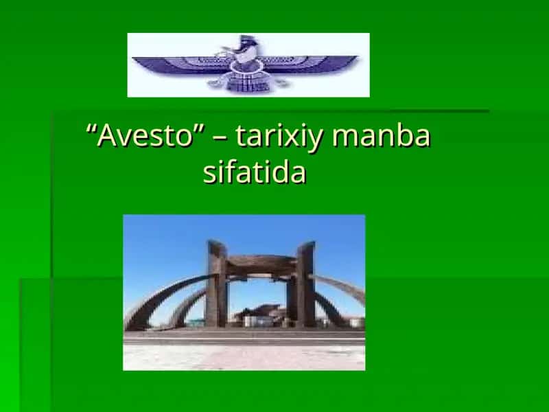 “Avesto” – tarixiy manba sifatida 1