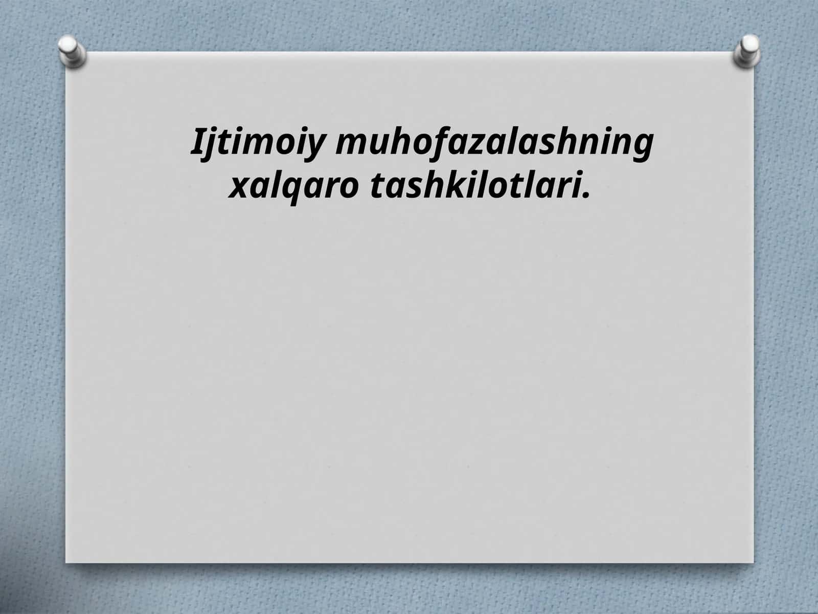 Xalqaromehnattashkiloti (XMT) 1