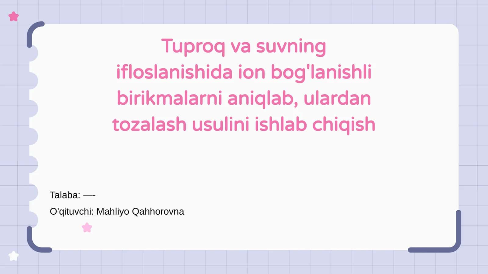 Ion bog'lanishlari va ularning ifloslanishdagi roli 1
