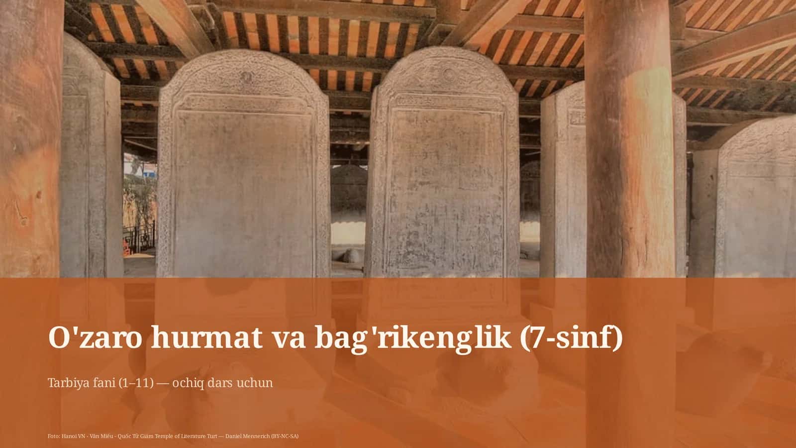 O'zaro hurmat va bag'rikenglik (7-sinf) 1