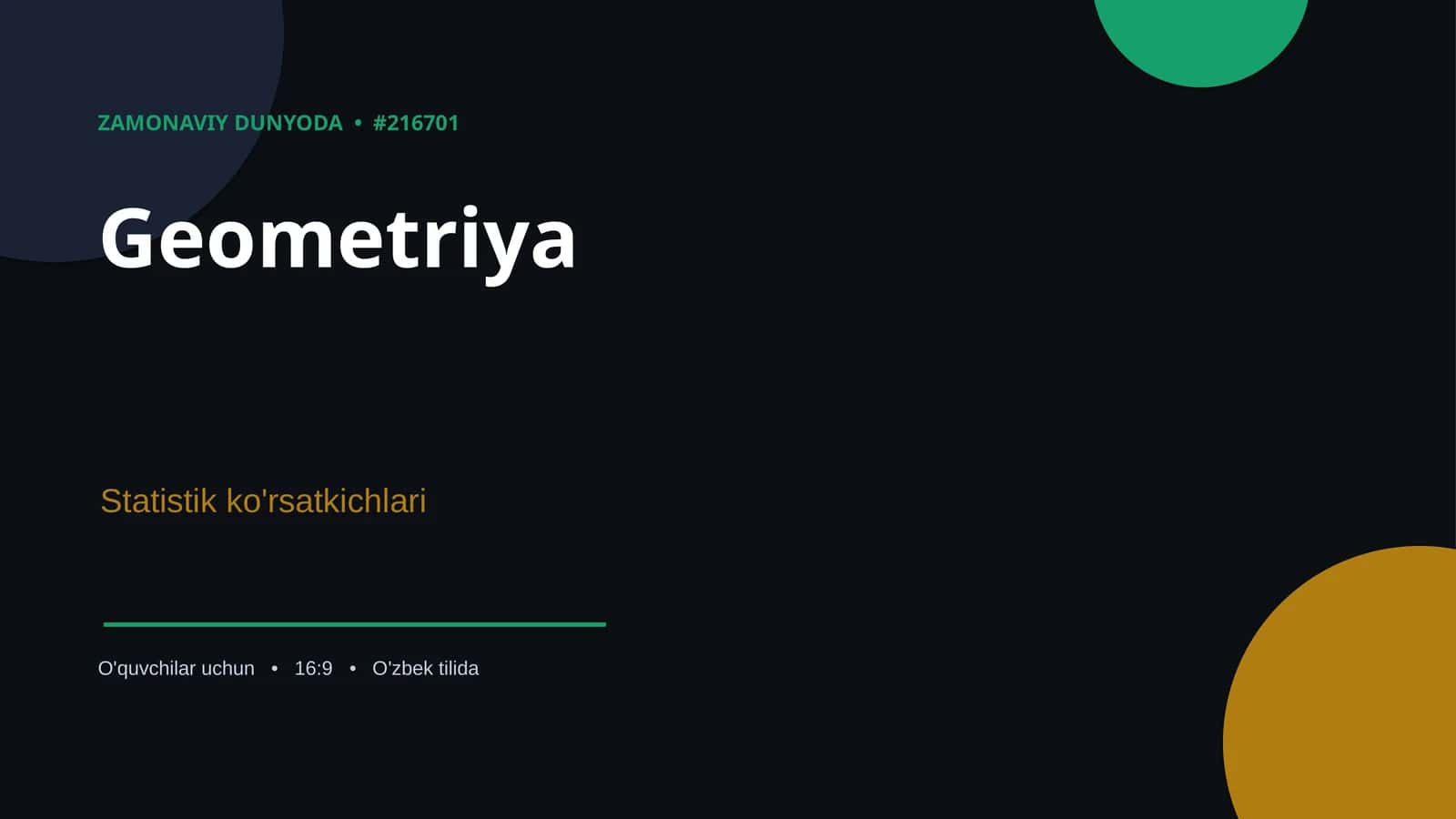Geometriya 1