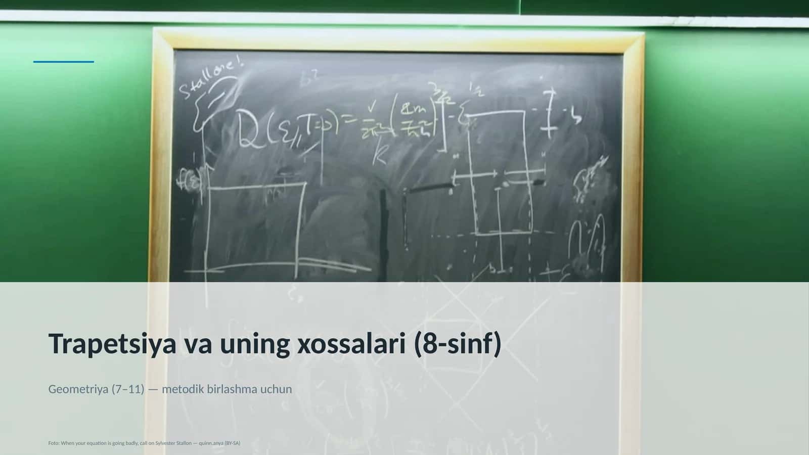 Trapetsiya va uning xossalari (8-sinf) 1