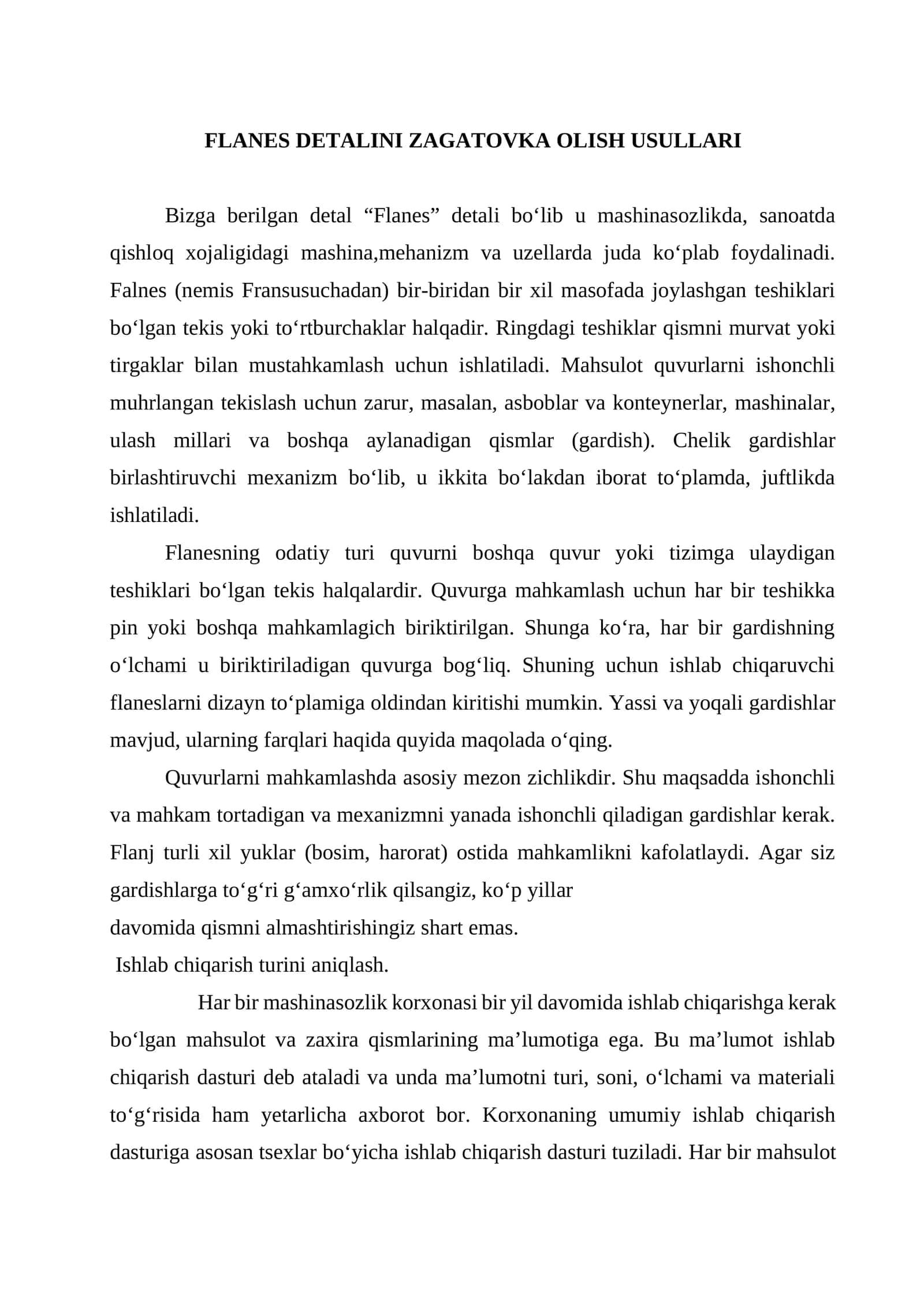 Flanes Detalini Zagatovka Olish Usullari 1