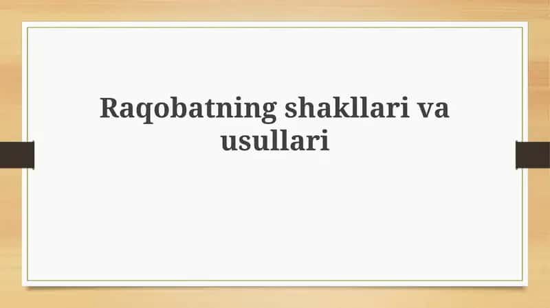 Raqobatningshakllarivausullari 1