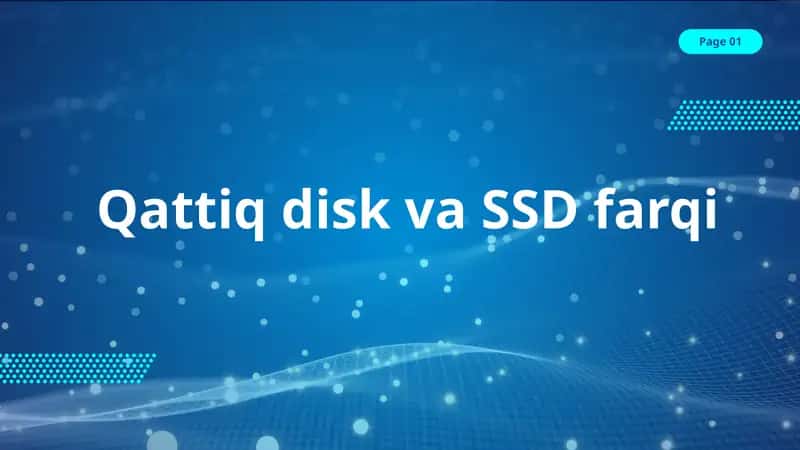 Qattiq disk va SSD farqi 1