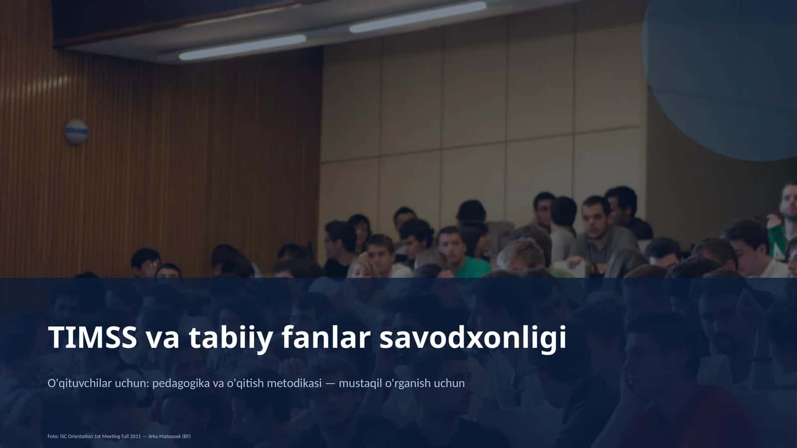 TIMSS va tabiiy fanlar savodxonligi 1