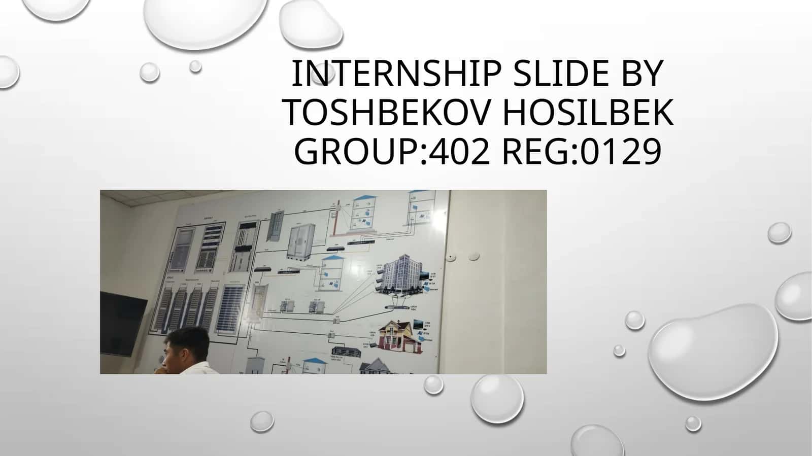 Internship slide 1