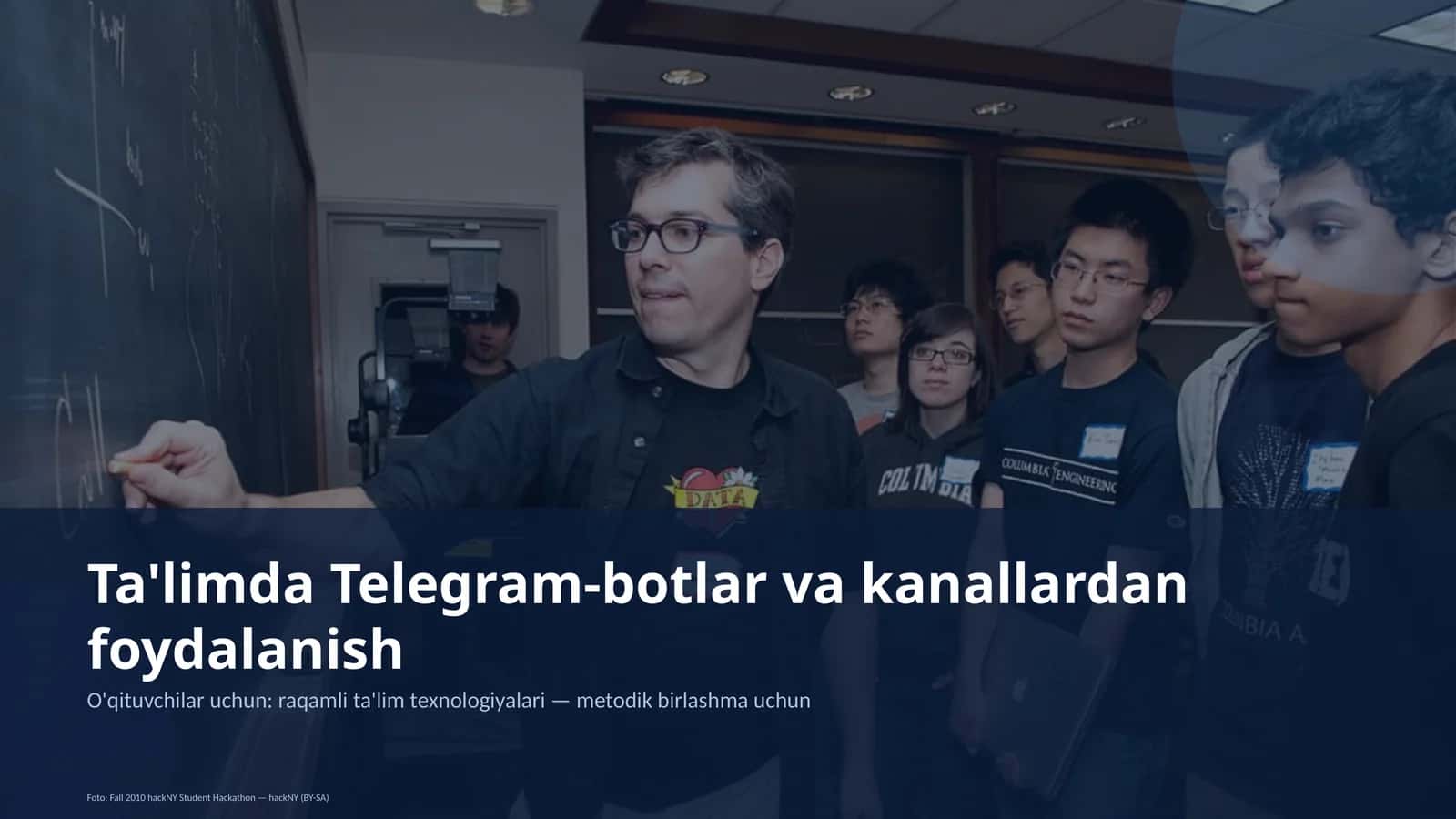 Ta'limda Telegram-botlar va kanallardan foydalanish 1