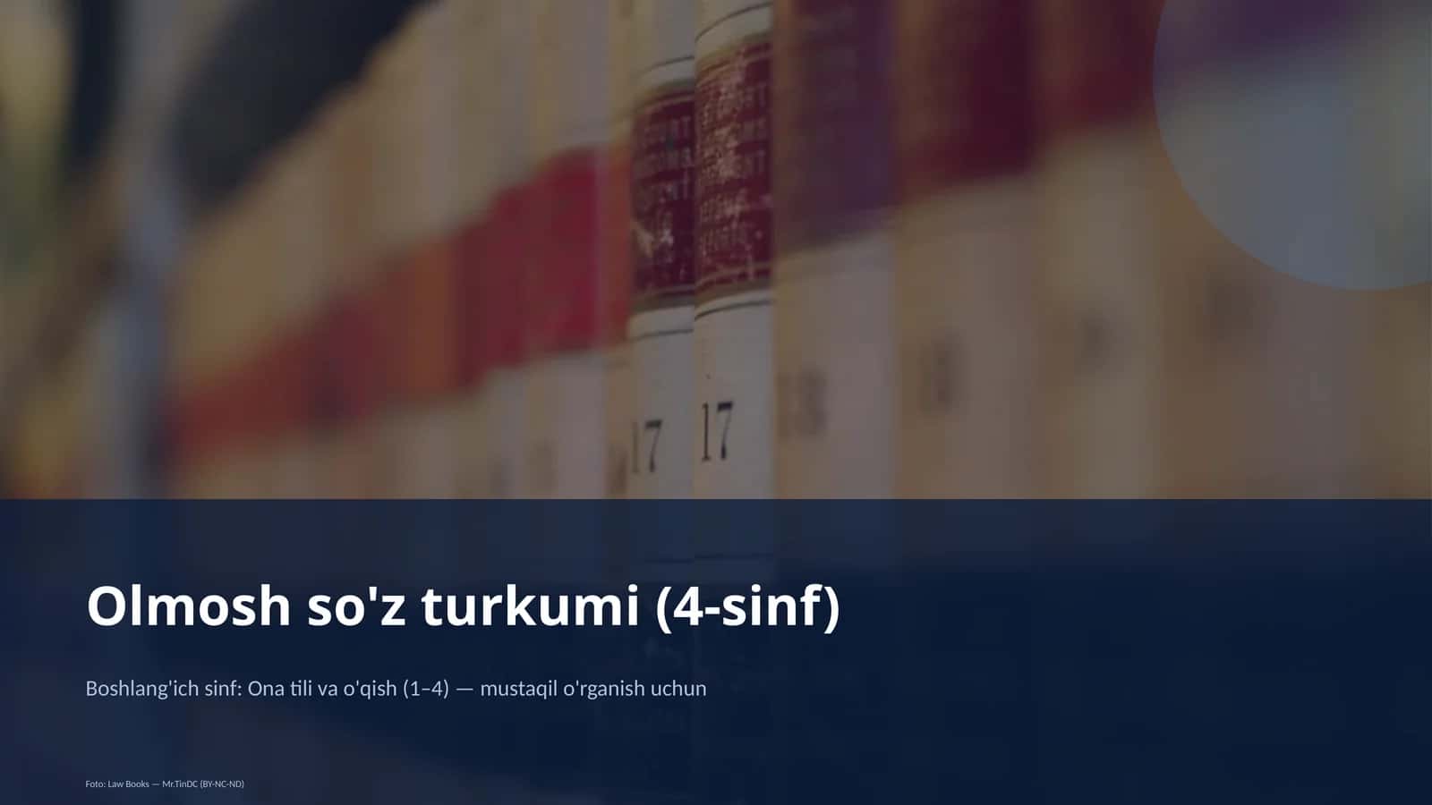 Olmosh so'z turkumi (4-sinf) 1