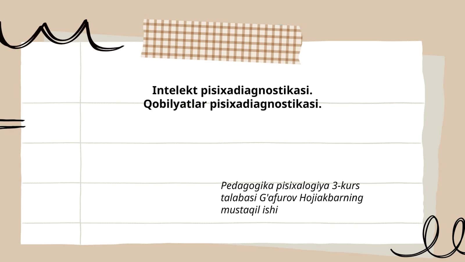 Intellektual qobiliyatlarni baholash usullari 1