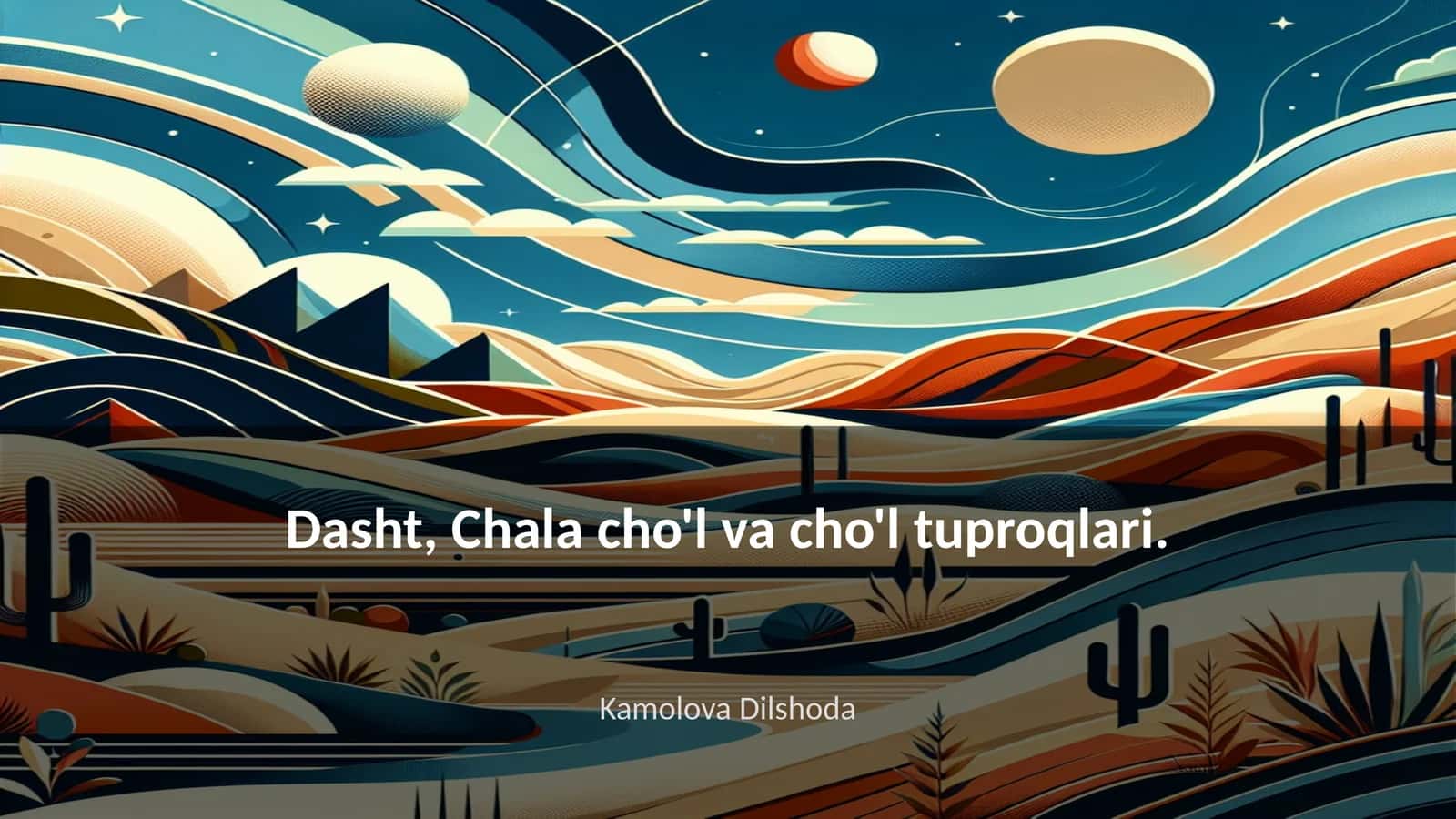 Dasht, Chala cho'l va cho'l tuproqlari 1