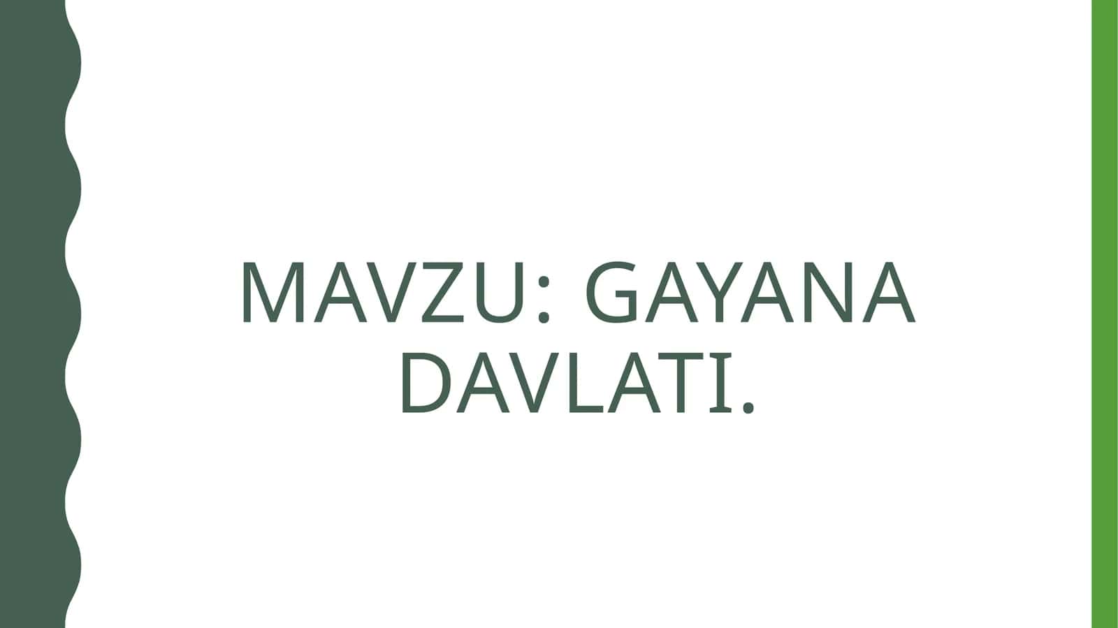 Gayana davlati 1