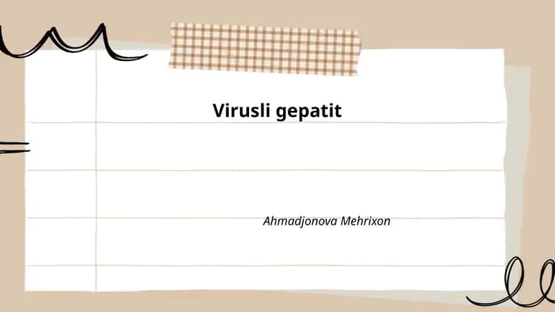 Virusli gepatit 1