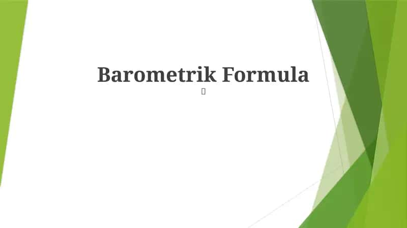 Barometrik Formula 1