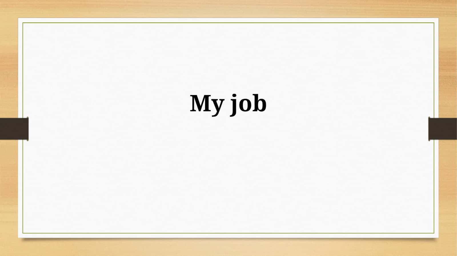Myjob 1