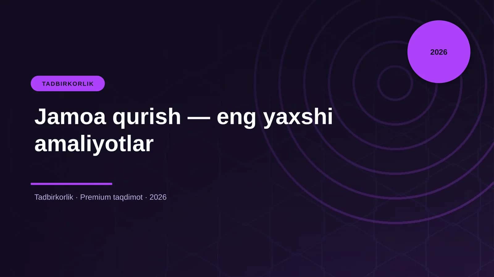 Jamoa qurish — eng yaxshi amaliyotlar 1