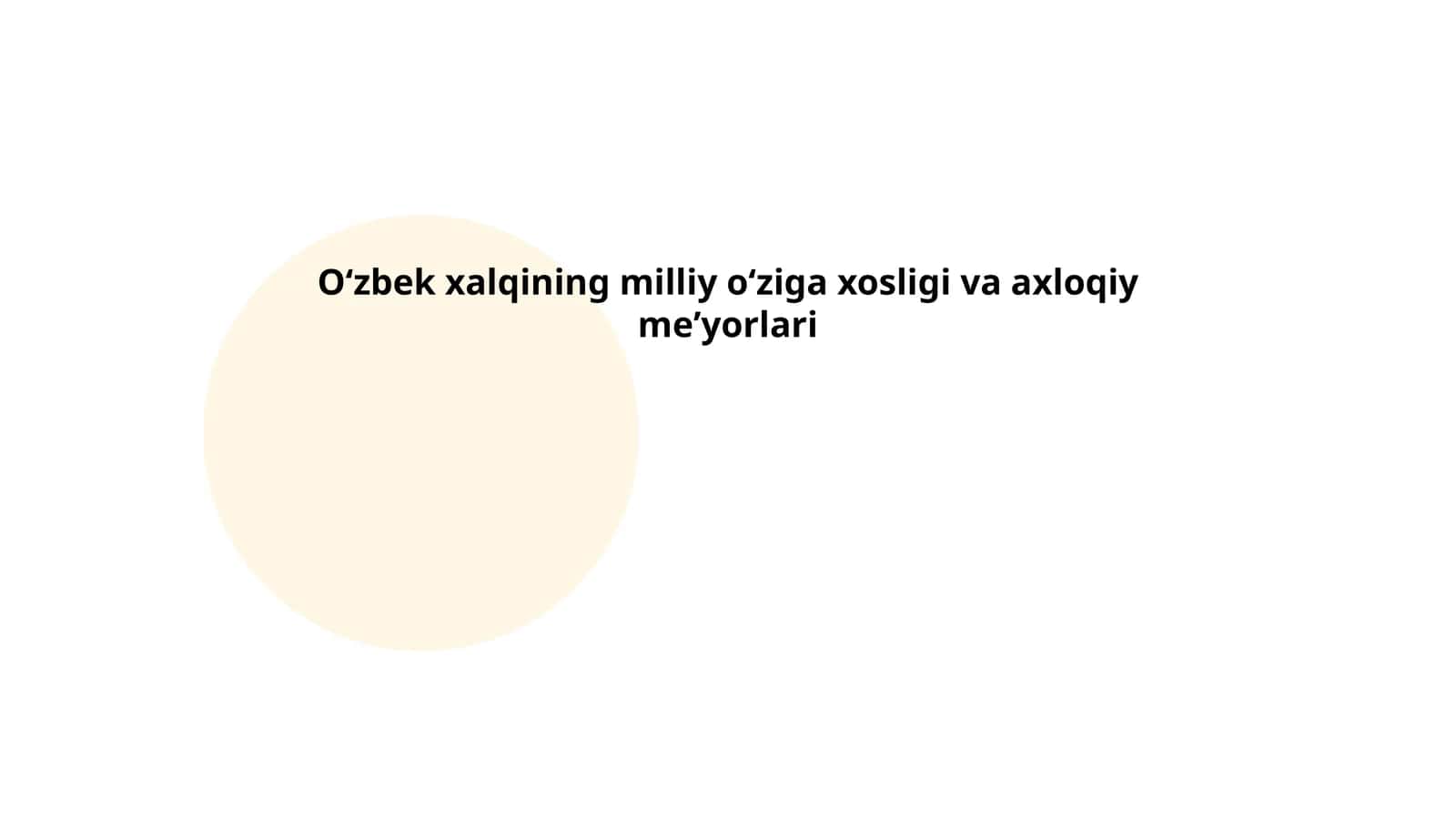 Oʻzbek xalqining milliy liboslari 1