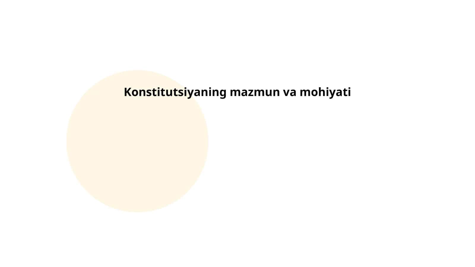 Konstitutsiyaning mazmun va mohiyati 1