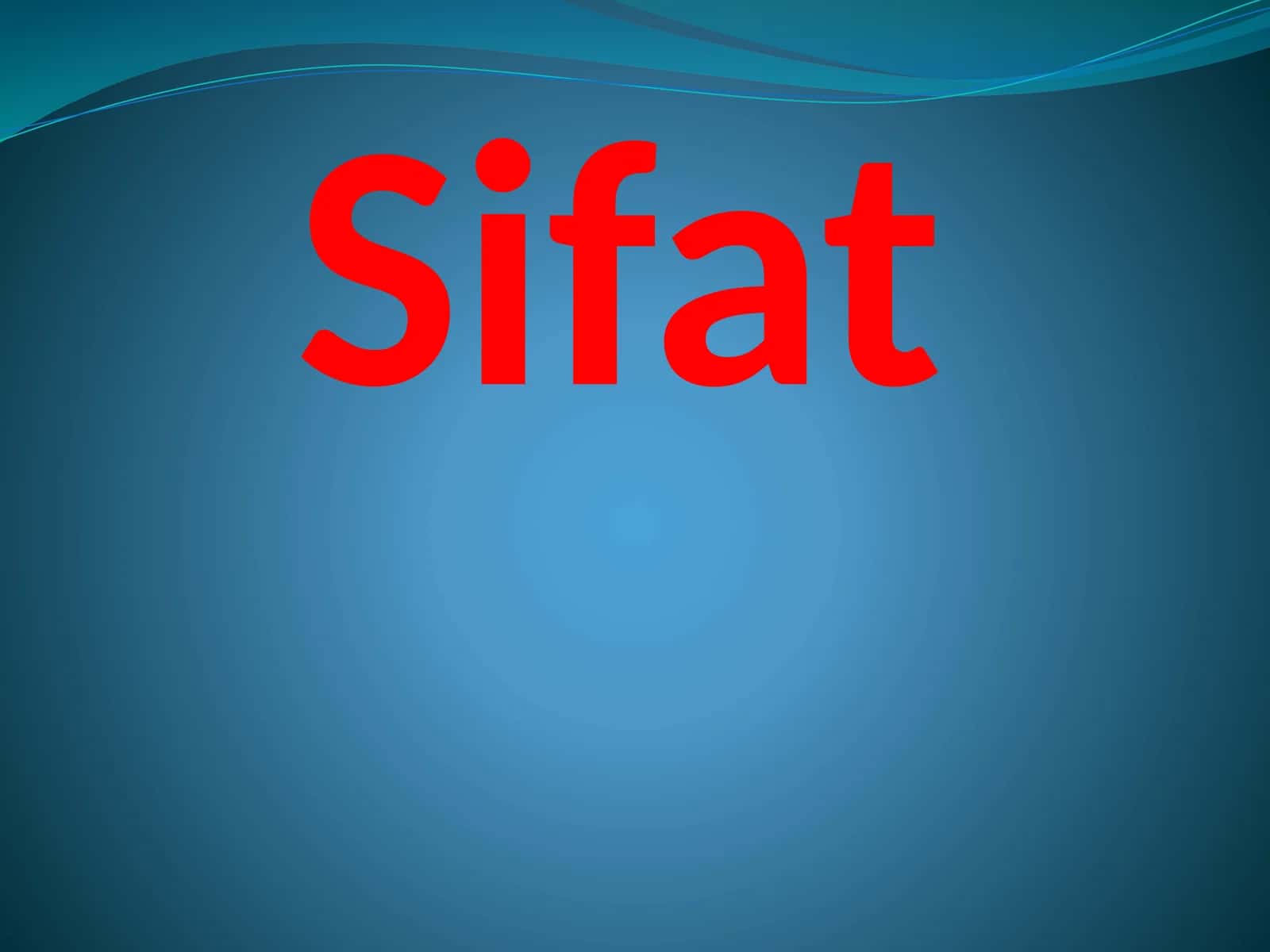Sifat 1