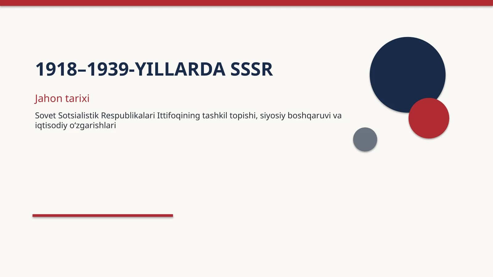 1918–1939-YILLARDA SSSR 1
