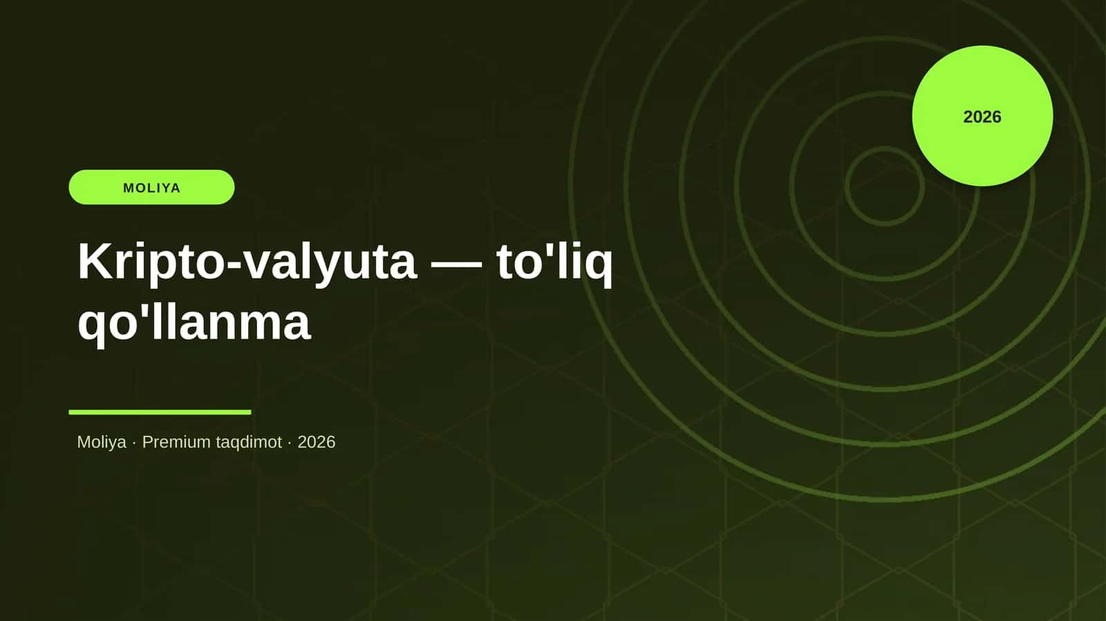 Kripto-valyuta — to'liq qo'llanma 1