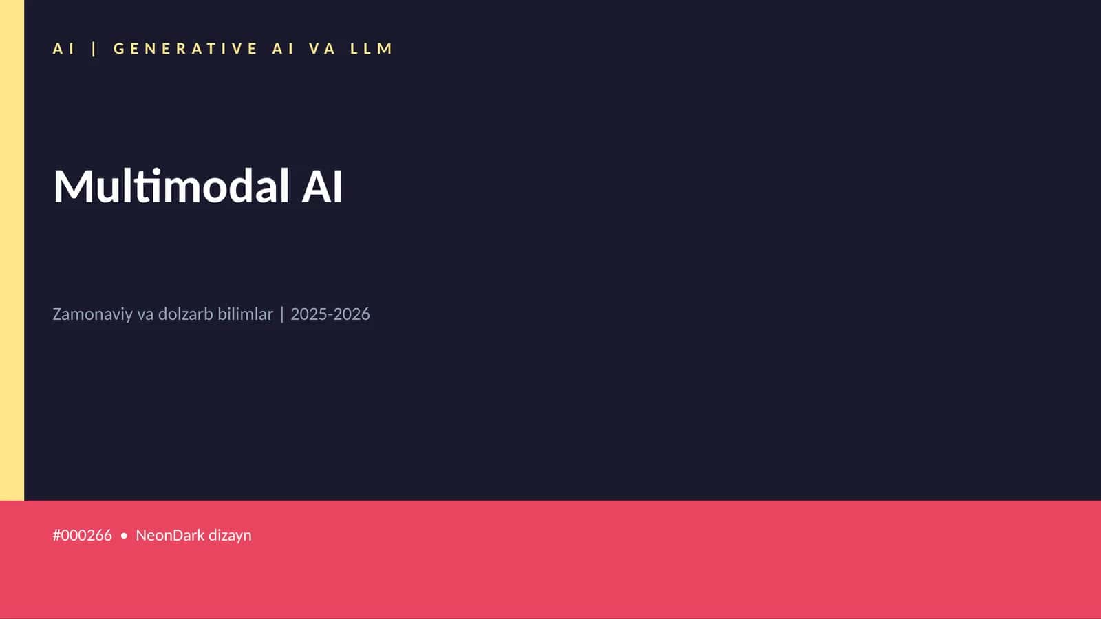 Multimodal AI 1