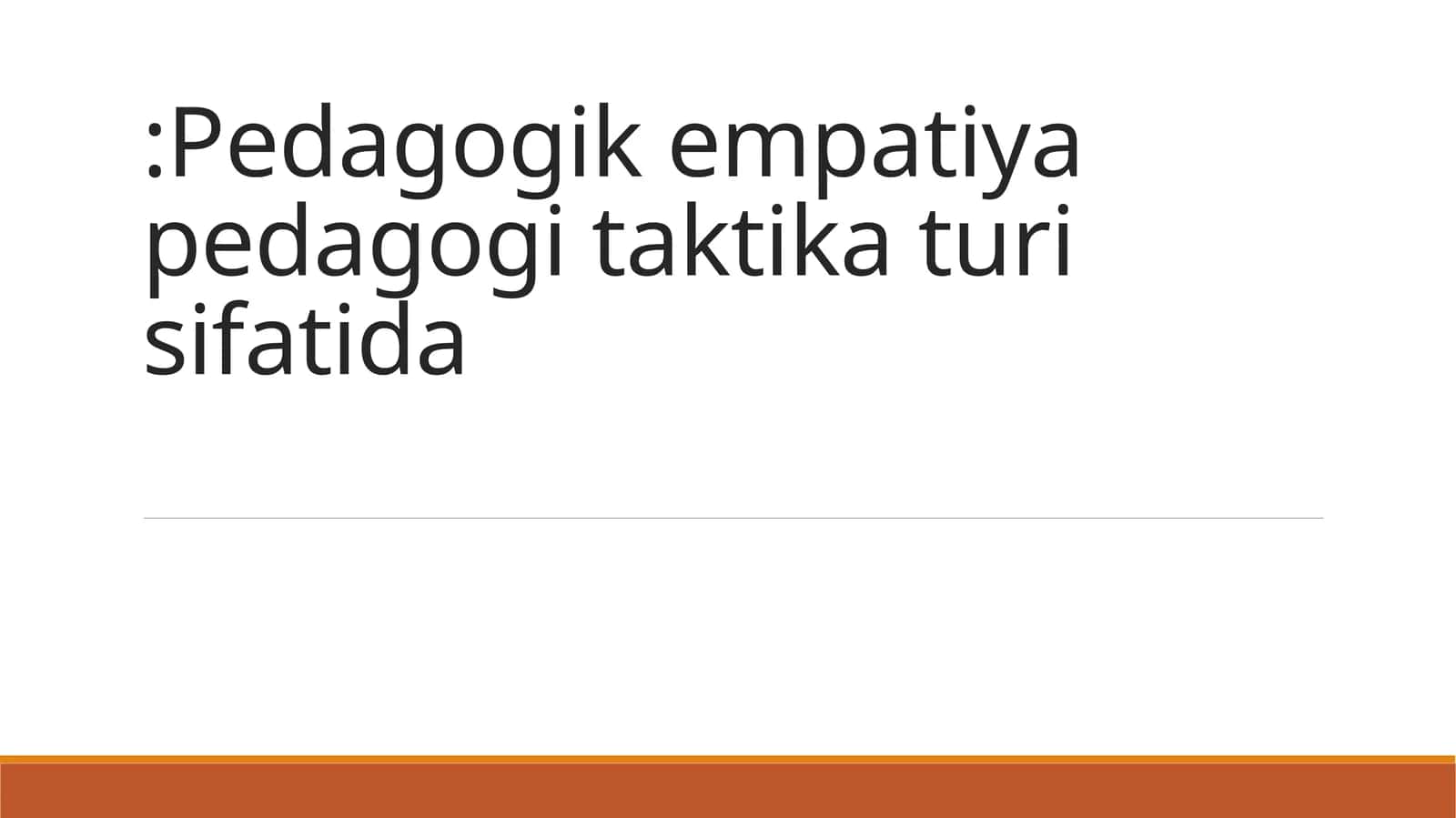 Pedagogik empatiya 1