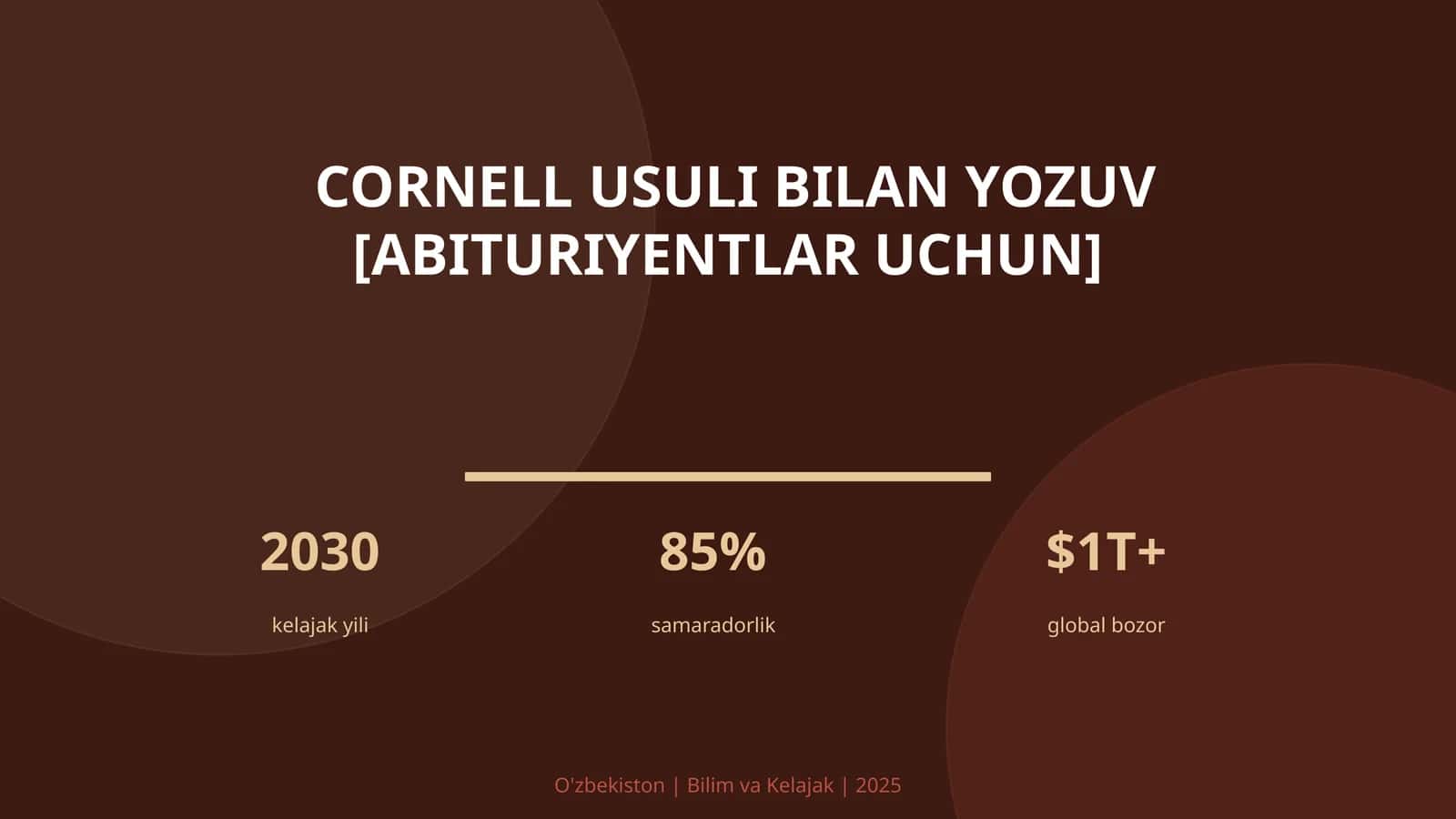 Cornell usuli bilan yozuv [abituriyentlar uchun] 1